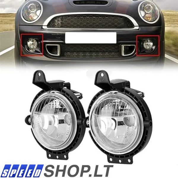 Mini R55 R56 R57 R58 R59 priešrūkiniai žibintai